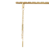 Rectangular Stick and Pearl Earring Extension