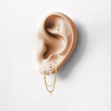 Mini Star Drop Stone Stud