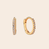 Thin Classic Medium Hoop Earring