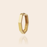 Large Hexagonal Ear Hoop