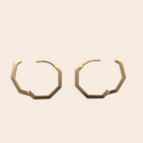 Large Hexagonal Ear Hoop