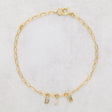 3 Initial Personalised Bracelet