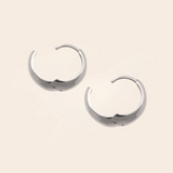 Chunky Large Asymmetrical Oval Hoops