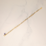 Gold-Filled Mixed Hairpin Chain Link Bracelet