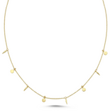 Gold-Filled Spike and Bolt Necklace