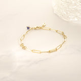 Gold-Filled Mixed Hairpin Chain Link Bracelet