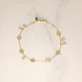 Gold-Filled Chunky Shakira Stone Bracelet
