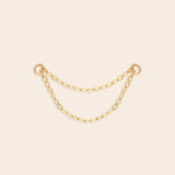 Double Rectangle Ear Chain