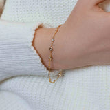 Gold-Filled Stepping Stones Bracelet