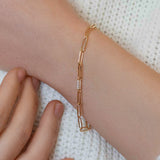 Gold-Filled Hairpin Thick Chain Link Bracelet