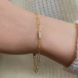 Gold-Filled Hairpin Thick Chain Link Bracelet