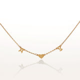 Integrated Initials Necklace