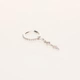 Pave Dagger Hoop Earring