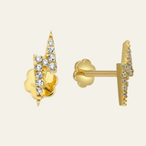 Lightning Bolt Piercing Stud Earring