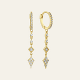 Pave Dagger Hoop Earring