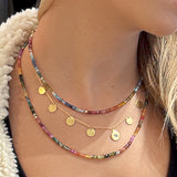 Gold-Filled Gypsy Glam Shakira necklace Eye Motif