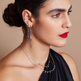 Long Hairpin Chain Earring