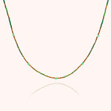 Turquoise Beaded Gold Filled Choker