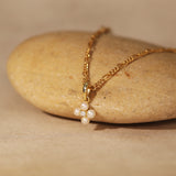Pearl Flower Gold Filled Pendant