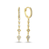 Pave Dagger Hoop Earring