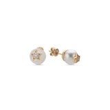 Pearl and Star Extra Large Stud Earring
