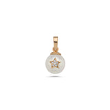 Pearl and Star Necklace Pendant