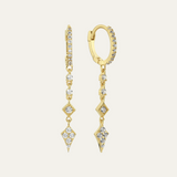 Pave Dagger Hoop Earring