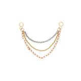 Three Tone Triple Ear Chain
