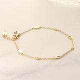 Gold-Filled Geometric Rainbow Bracelet