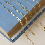 Gold-Filled Mixed Hairpin Chain Link Bracelet