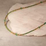 Turquoise Beaded Gold Filled Choker