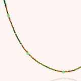 Turquoise Beaded Gold Filled Choker