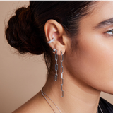 Long Hairpin Chain Earring