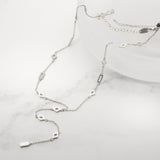 Gold-Filled Mixed Geometric Drop Chain Lariette