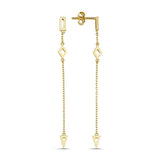 Multi Shape Drop Chain Earring