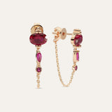 Hindi Oval Drop Chain Stud