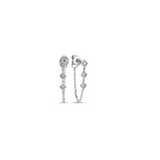 Micro Triple Marquis Drop Chain Stud