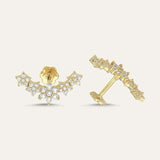 Crescent Piercing Stud Earring (labret)
