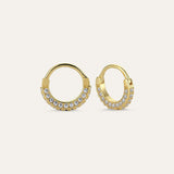 Double Sided Helix Hoop Earring (midi)