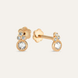 Three Stone Hindi Stud (Screw back)
