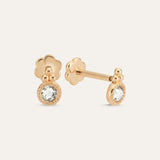 Hindi Stone Bubble Stud (flat back)