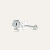 Three Stone Pyramid Stud (Screw Back)
