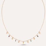 Semi Precious Marquis Shakira Necklace