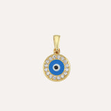 Evil Eye Diamond Pendant Necklace