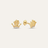 Crown Piercing Stud