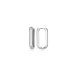 Dalia Chunky Rectangular Hoop Earring (medium)