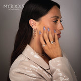 Pearl and Pave Long Statement Earring