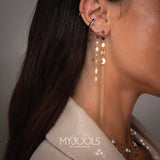 Pearl and Pave Long Statement Earring