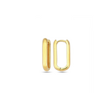 Dalia Chunky Rectangular Hoop Earring (medium)