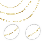 Vintage Rectangular Bold Chain Necklace